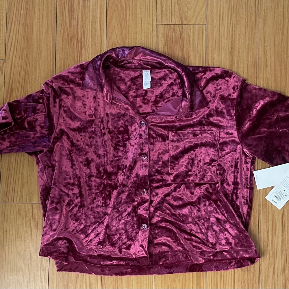 Target Stars Above Velvet Pajama Top